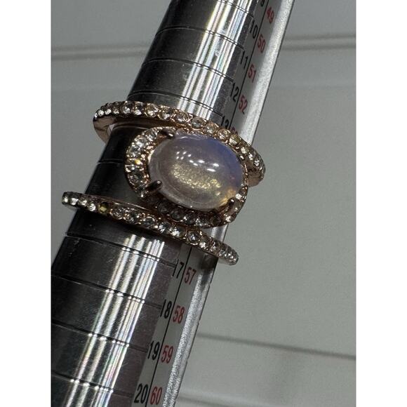 Copper Moonstone Ring Handmade Fashion Jewelry Size 7.5 - Picture 1 of 4